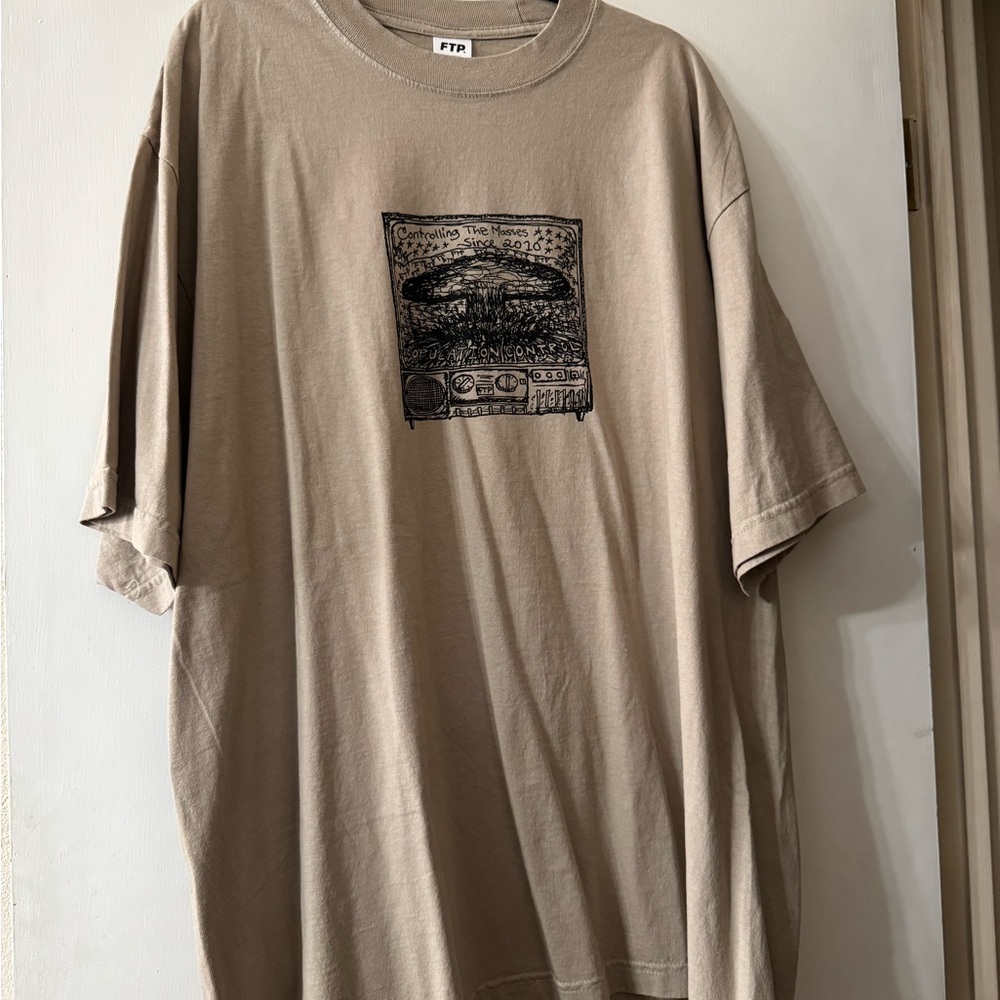 FTP Tan Controlling The Masses Graphic T-Shirt